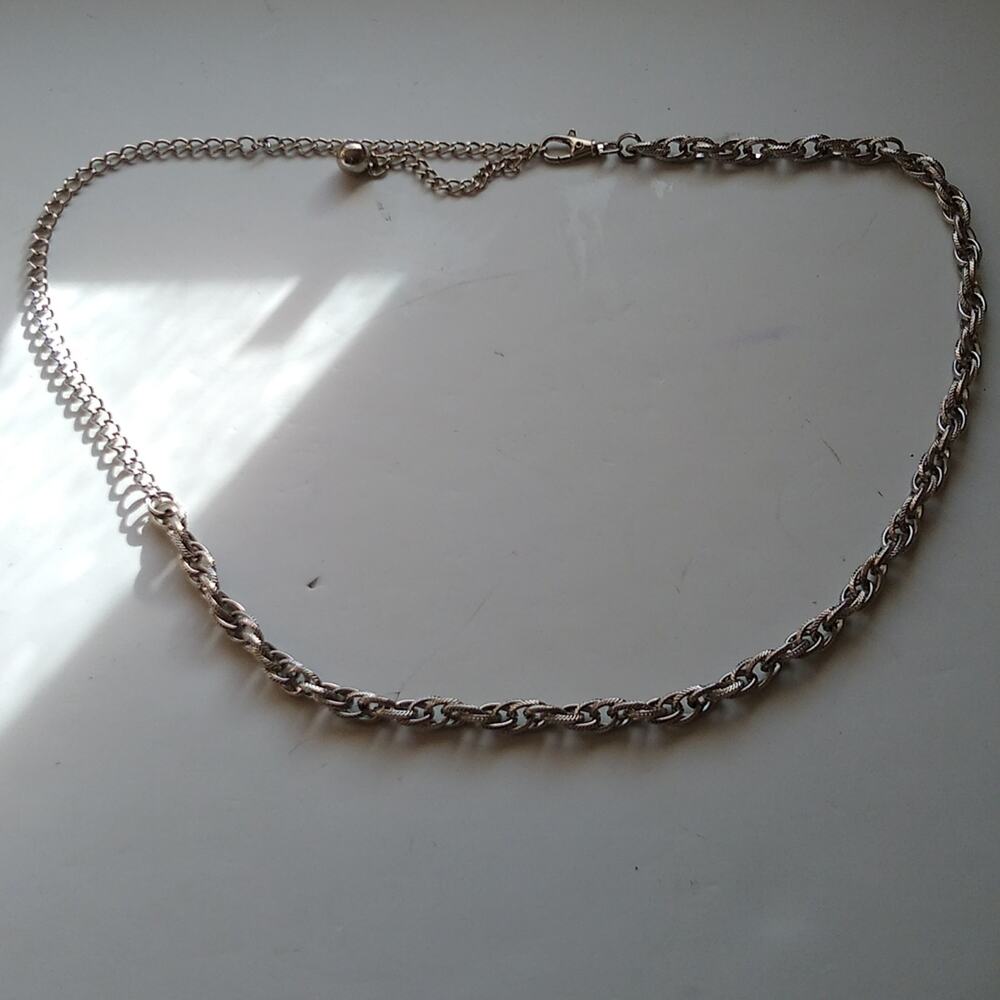 Chico's adjustable silver chain belt
